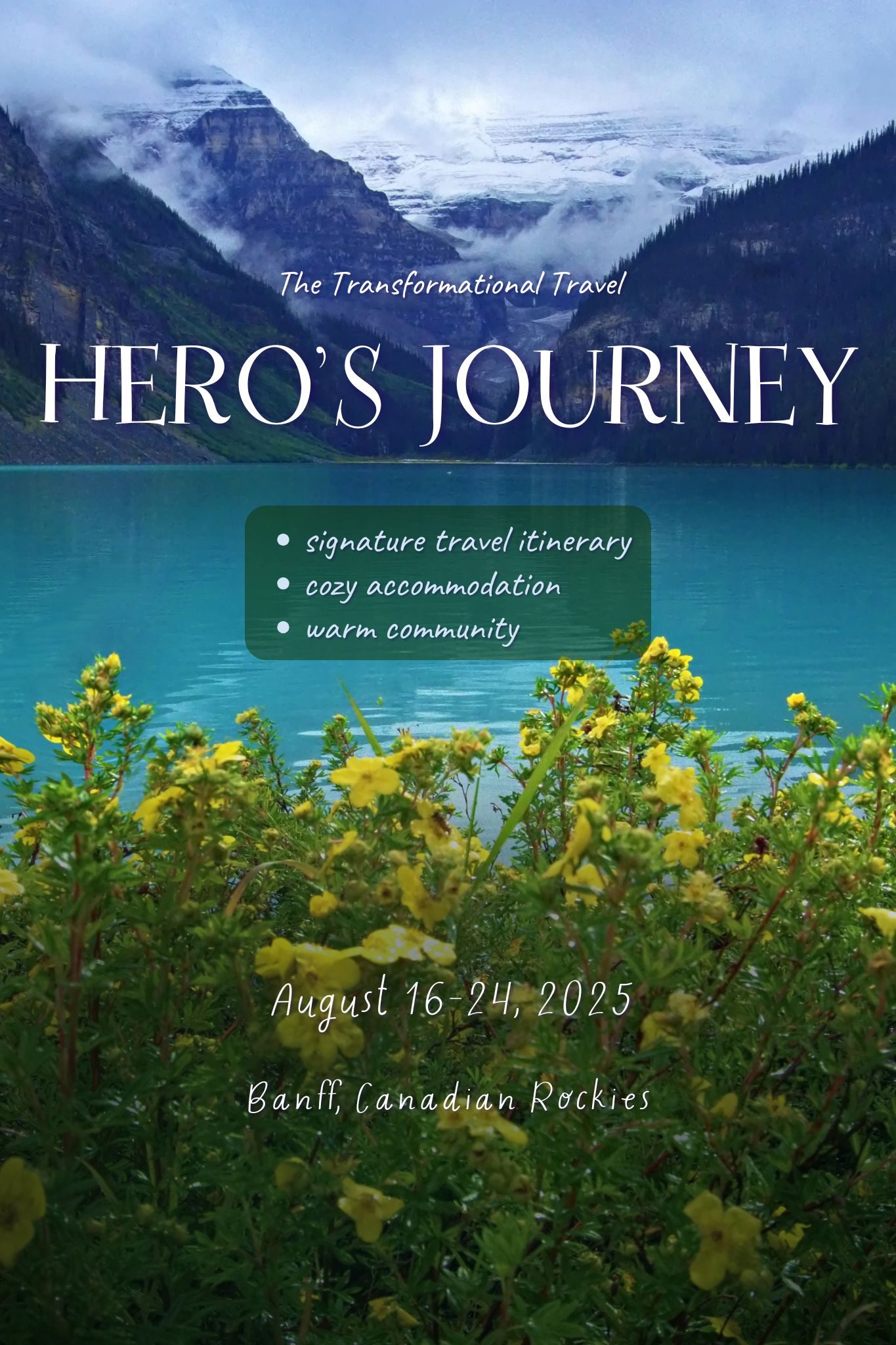 The Transformational Travel Hero's Journey I in Banff, Alberta, Canada, Canadian Rockies